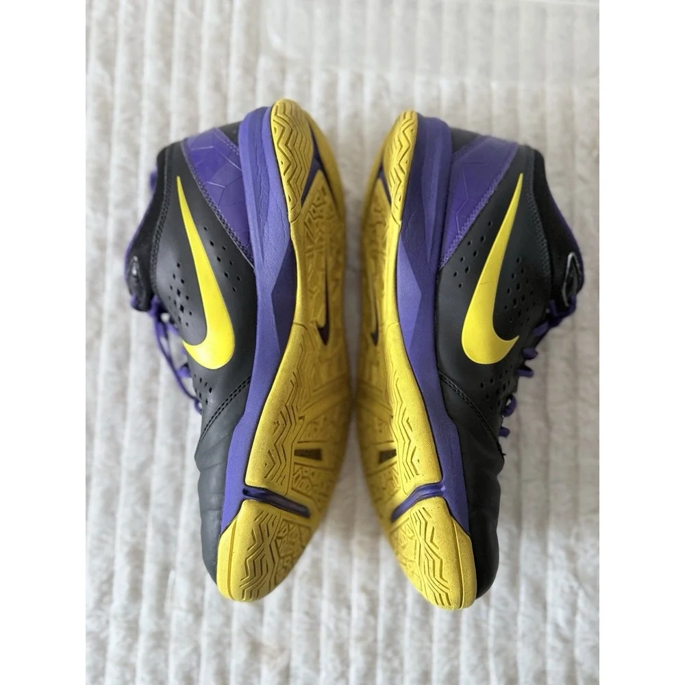 Nike Zoom Attero Mens Size 8.5 Purple/Black/Yellow With Purple Laces Great Shape